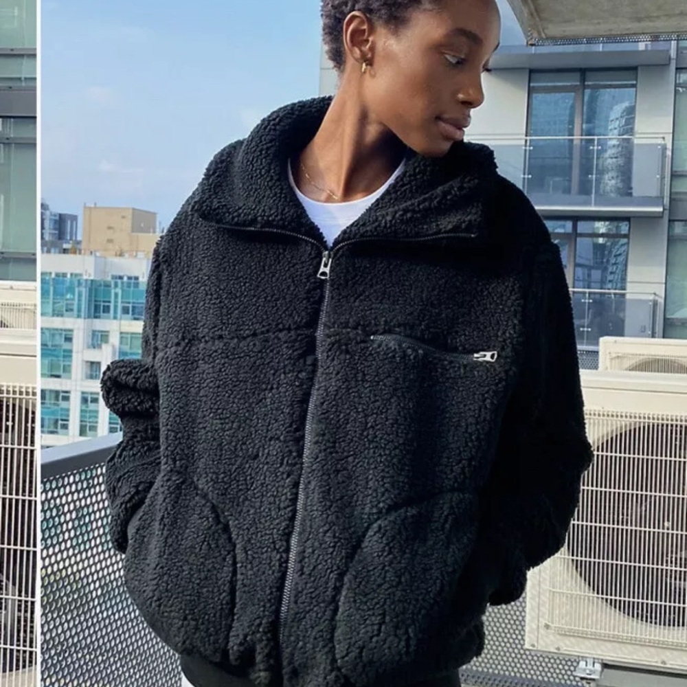 Aritzia‎ Wilfred vegan Sherpa The Teddy Jacket